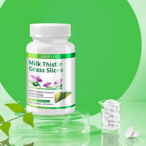 Milk Thistle Grass Slices Healthcare Supplement Product