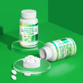 Turmeric Extract Milk Thistle Slices Dietary Supplement to Repair Liver Cells Promote Metabolism Safe for All Pregnant Women