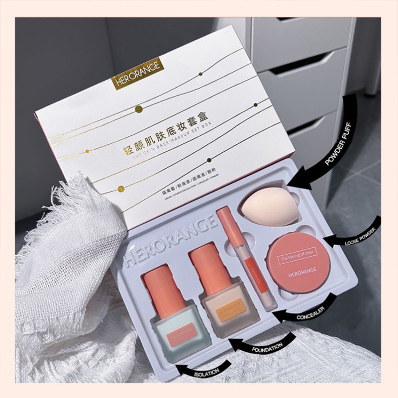 Cosmetics Box Factory - New Herorange Cosmetics Box for Women Isolation Cream All in One