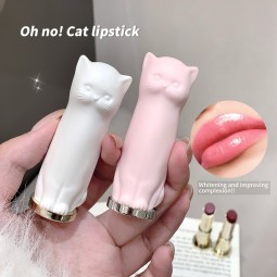 唇精华套装厂家-6件高色透明保湿莎琪诺可爱猫