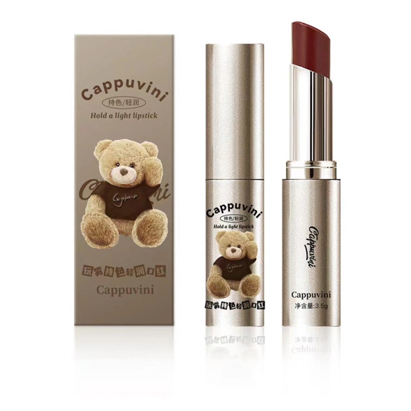 Solid Lipstick Supplier - New Cappuvini Cute Bear Moisturizing Watery Mirror Long-lasting