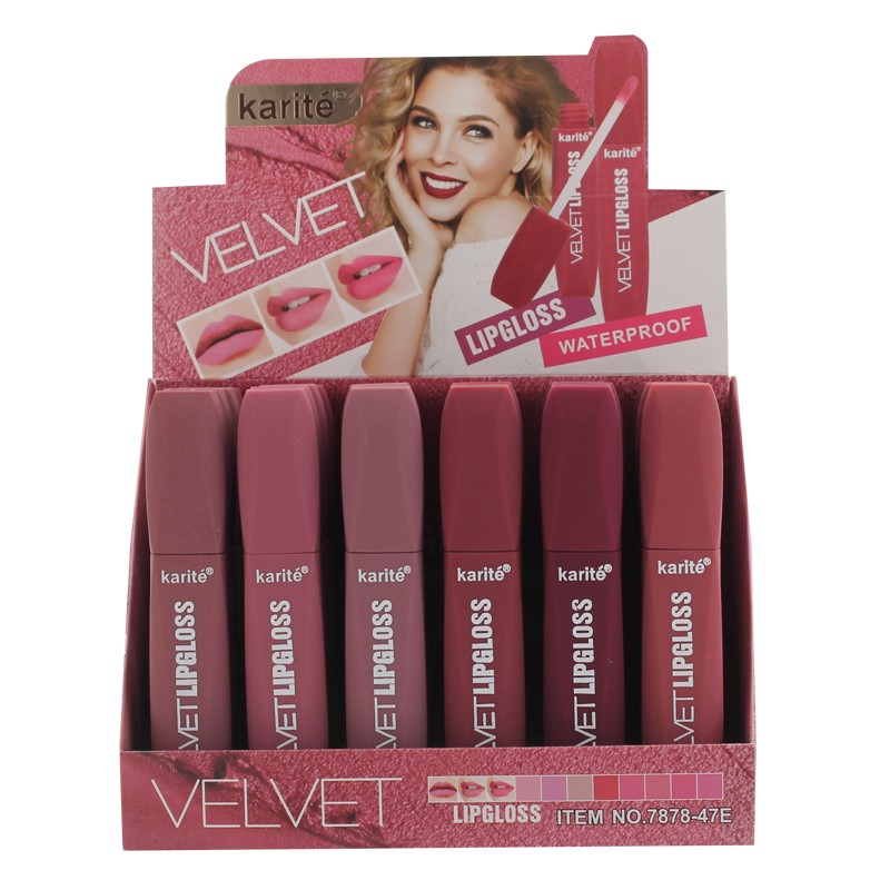 Matte Lip Gloss Supplier - Mixed Colors Karite Facial Cosmetic Wholesale Moisturizing