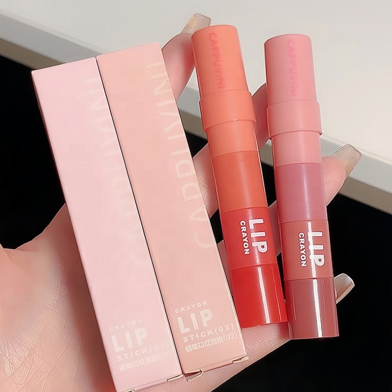 Crayon Lipstick Manufacturer - Cappuvini Crayon Design Matte Velvet Multi-color Whitening