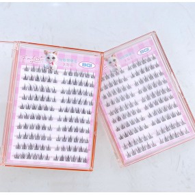 False Eyelashes Factory - 120pcs Self Adhesive 10 Rows Pre Cut Cluster Lashes