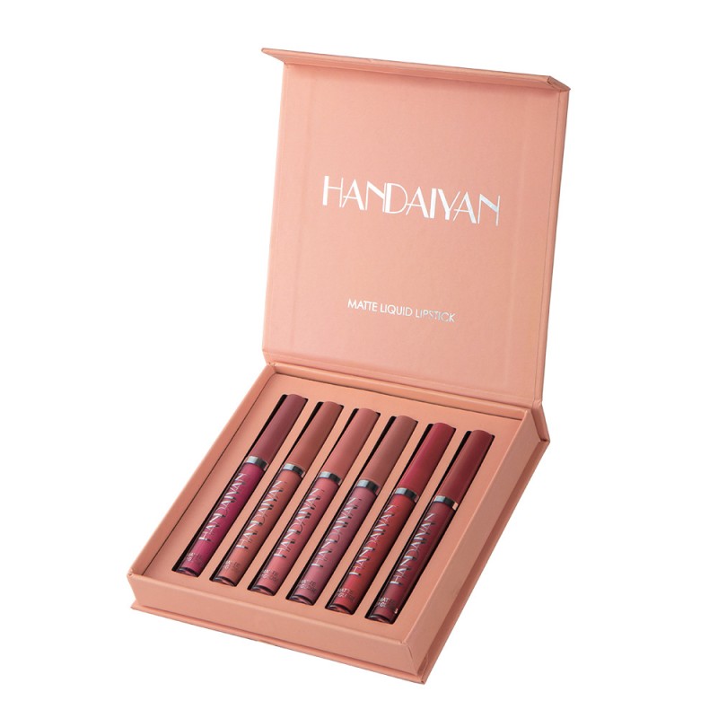 Lip Gloss Set Manufacturer - HANDAIYAN Lipstick Lipgloss Set Natural Moisturizer Waterproof