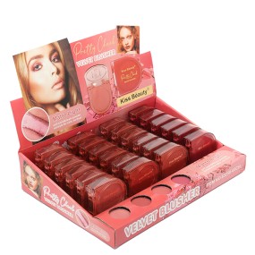 Blusher Powder Factory - Fashion Velvet Blusher Powder Mix Colors Not Easy Take Off