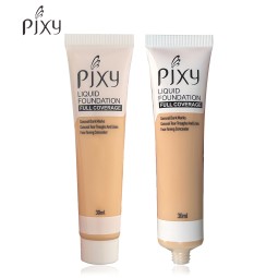液体遮瑕膏供应商-PIXY3色批发全遮瑕控油哑光浅肤色用