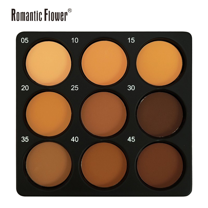 Powder Palette Supplier - 9 Shades Dark Face Makeup Contour Matte Waterproof Nature