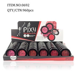 单色腮红供应商-批发PIXY6色纤薄体积腮红哑光高显色美容