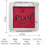 小腮红供应商-批发PIXY6色纯素哑光美容单色顺滑小腮红