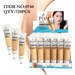 液体遮瑕膏供应商-PIXY3色批发全遮瑕控油哑光浅肤色用