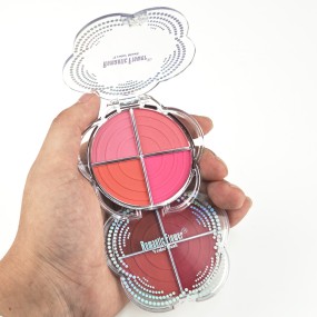 腮红盘厂家-定制厂家自然柔和多彩可爱腮红盘