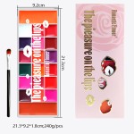 唇彩盘厂家-新到全天持久哑光20色唇彩盘女性用