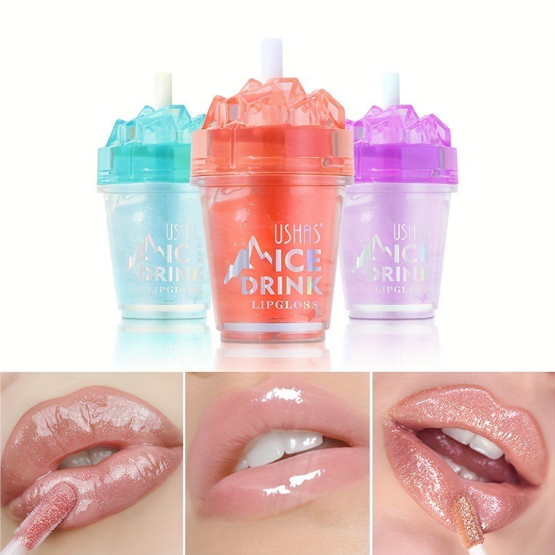Moisturizing Lip Oil Factory - USHAS OEM/ODM Custom Lip Gloss Moisturizing Nourishing Transparent Lip Oil