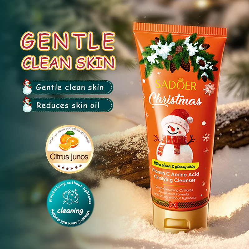 Facial Cleanser Factory - SADOER Beauty Christmas Brightening Facial Cleanser for Sensitive Skin