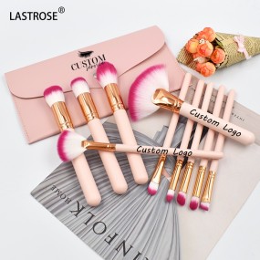 纯素粉色化妆刷套件厂家-厂家价格专业纯素粉色化妆刷套件柔软高品质合成