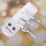 睫毛工具套装厂家-批发3件睫毛工具套装粉色睫毛涂抹器代工睫毛工具8色