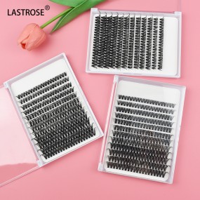 DIY Segmented Eyelashes Manufacturer - Private Label DIY Vegan Segmented Eyelashes Pre Cut Cluster Extension Kit C D Curl