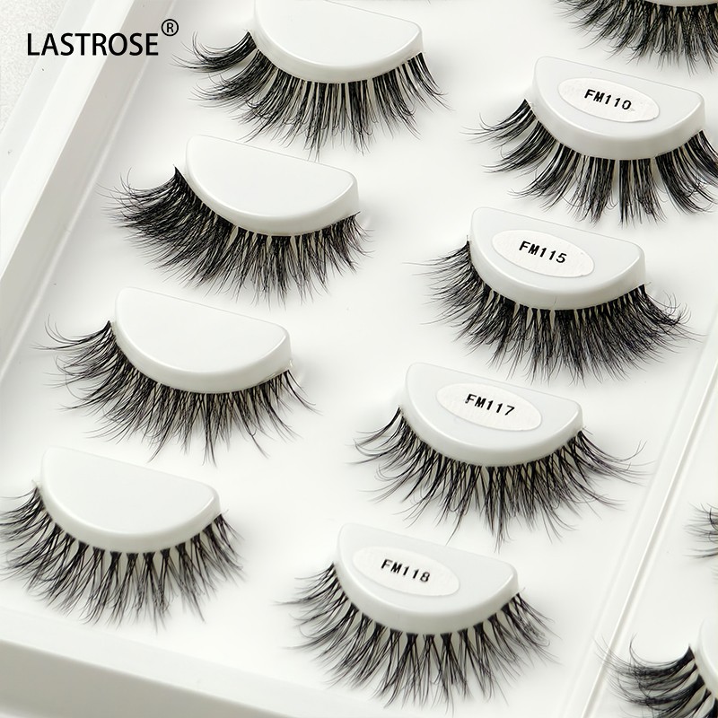 Single Pair Lashes Manufacturer - Private Label Faux Mink Full Strip Lashes Wholesale 12-15 mm Clear Band Single Pair