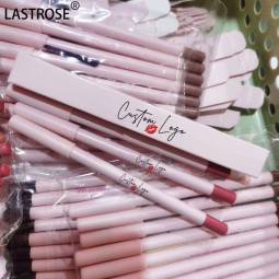 唇线笔厂家-代工纯素深棕色唇线笔防水哑光乳霜