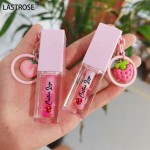 唇彩厂家-批发可定制logo保湿和丰唇唇彩带钥匙扣