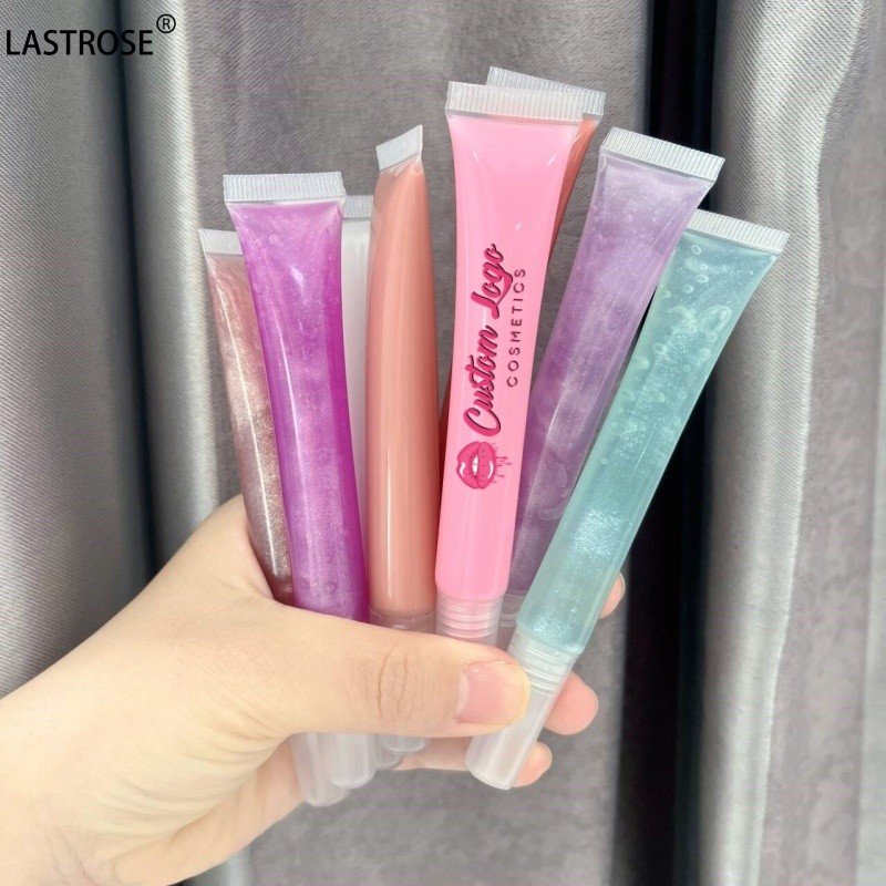 Lip Oil Manufacturer - 15ML Squeeze Vitamin Liquid Lip Balm Tint Clear Brown Fruit Gift Lip Plumper