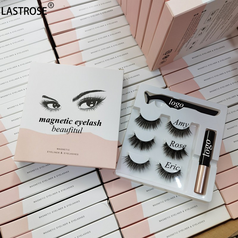Magnetic Eyelashes Kit Factory - Private Label Natural Soft Synthetic Magnetic Lashes With Eyeliner Kit Magnetic Eyelashes