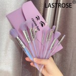 紫色化妆刷套装厂家-专业10件紫色化妆刷套装轮廓晕染和粉底用于面部
