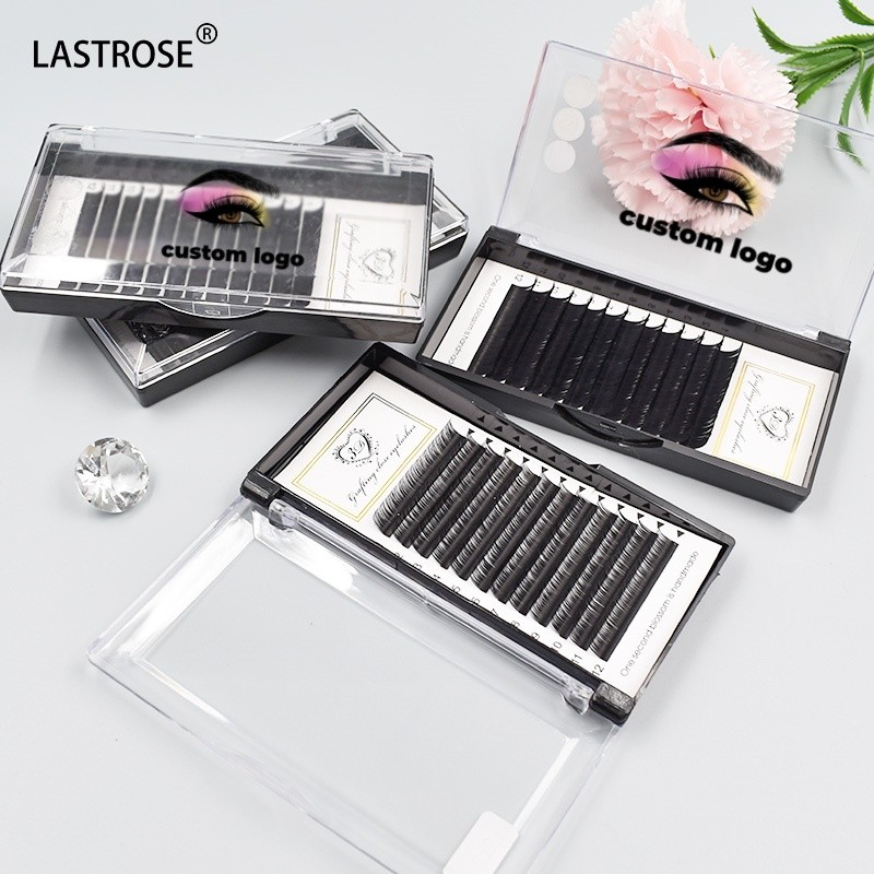 Volume Lash Extensions Manufacturer - C D Fluffy Eyelash Extension Factory Price Matte Black Volume Lash Extensions Cashmere