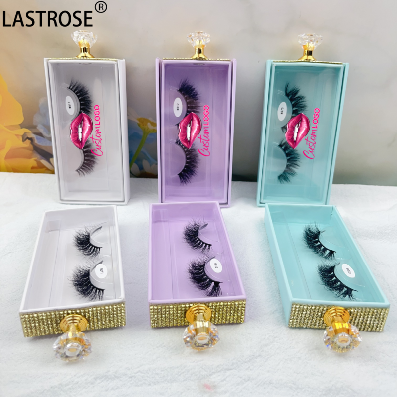 Real Mink Eyelash Manufacturer - New Style 3D 15mm/20/25mm100% Real Mink Eyelash With Lash Boxes Full Strip