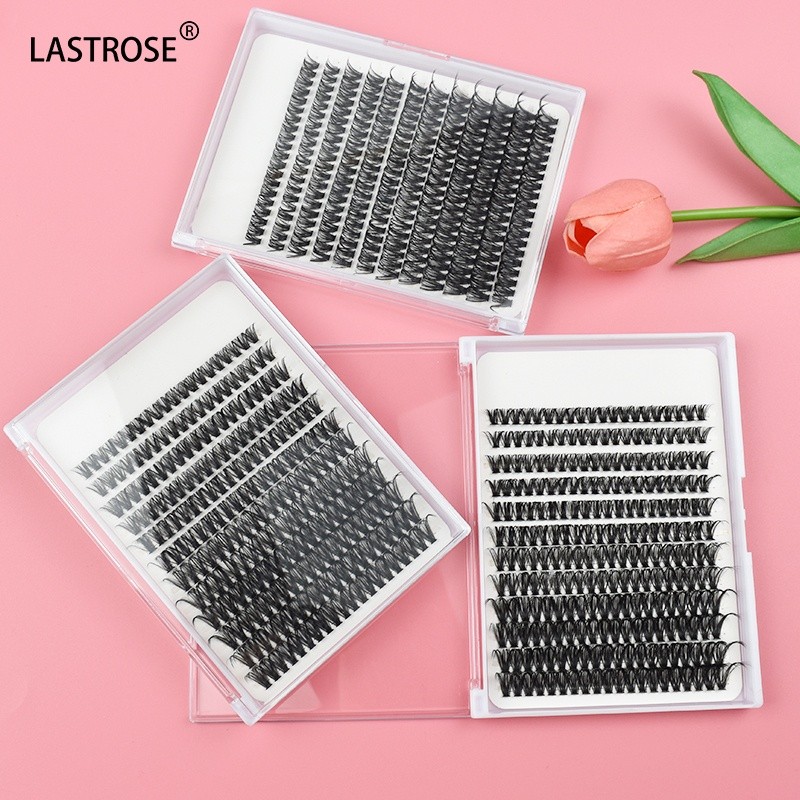 DIY Segmented Eyelashes Supplier - Private Label DIY Vegan Segmented Eyelashes Pre Cut Cluster Extension Kit C D Curl