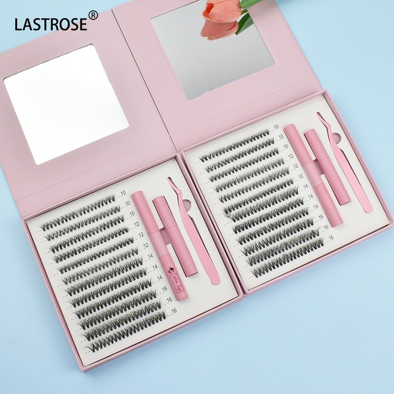 Lash Extensions Kit Manufacturer - Press on Lash Cluster Pre-glued Lashes Wholesale Lash Extensions Kit Diy
