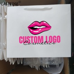 化妆品包装厂家-批发可回收手工奢华化妆品包装代工白色手柄礼品