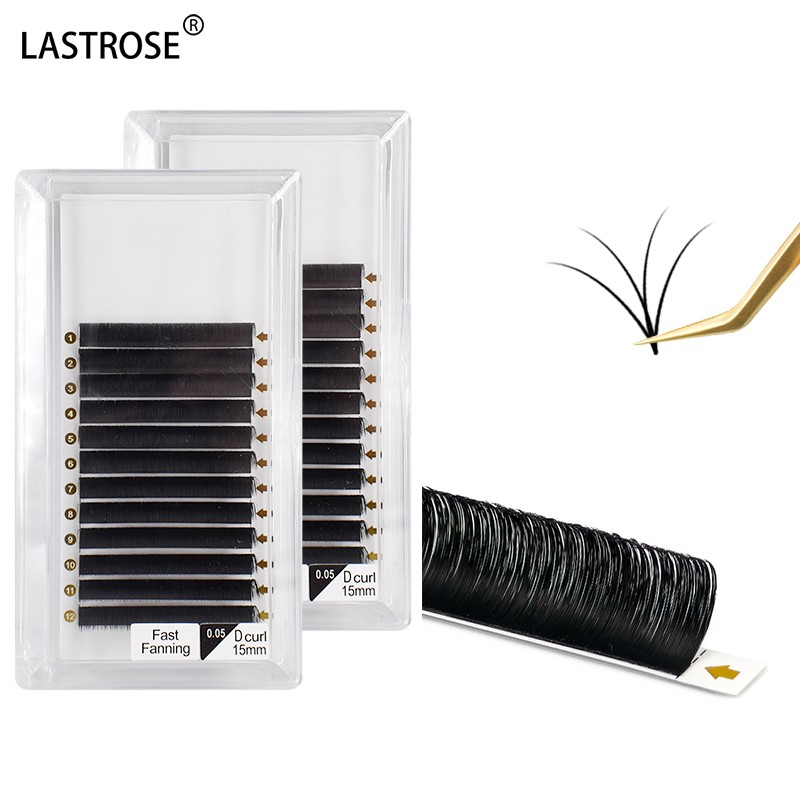 Easy Fan Eyelash Extension Manufacturer - Wholesale Private Label Easy Fan Eyelash Extension Cashmere Mattel Black Easy Fan