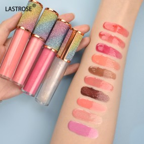 Liquid Lipstick Supplier - Diamond Shimmer Vegan Glossy Clear Nude Pink Lip Gloss Velvet LongLasting