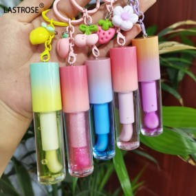 唇油厂家-变色唇油丰唇透明维生素E液体润唇膏纯素染色粉色