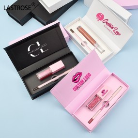 Lip Combo Set Factory - Vegan Gift 2 in 1 Matte Liquid Lipstick Lipliner Pencil Kits Long Lasting