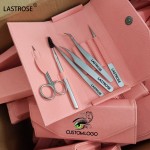 银色簇状睫毛工具套装供应商-高品质代工六合一银色簇状睫毛工具套装不锈钢