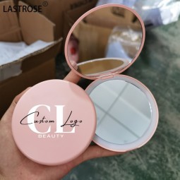 LED镜供应商-批发代工浅粉色迷你LED镜便携折叠手持旅行