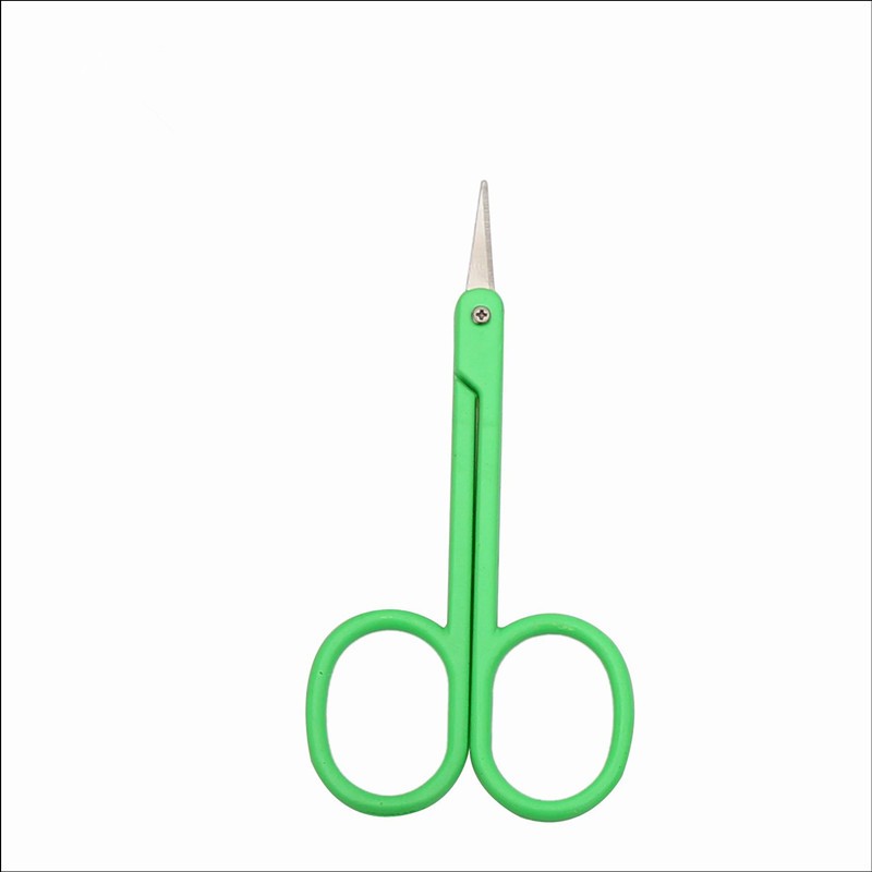 Eyebrow Scissors Factory - Professional Factory Green Stainless Steel Mini Manicure Scissors