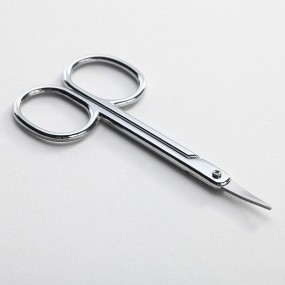 眉剪厂家-热销不锈钢锋利眉部弹簧剪刀化妆工具迷你眉剪