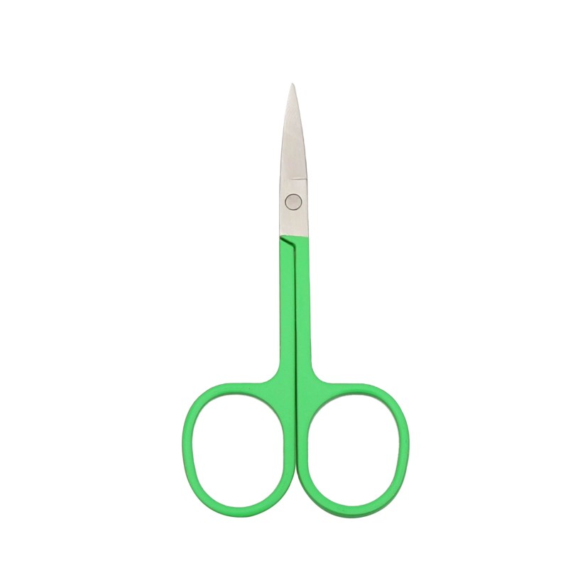 Eyebrow Scissors Factory - Factory Hot Sale Green Eyebrow Scissors and Tweezers Trimming Scissors