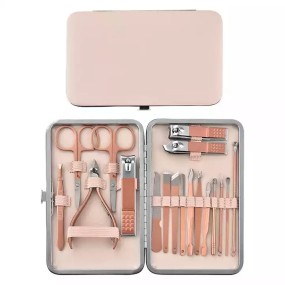 Nail Clipper Set Factory - Factory Direct Price Rose Gold 18 Pcs Professional Nail Clipper Set