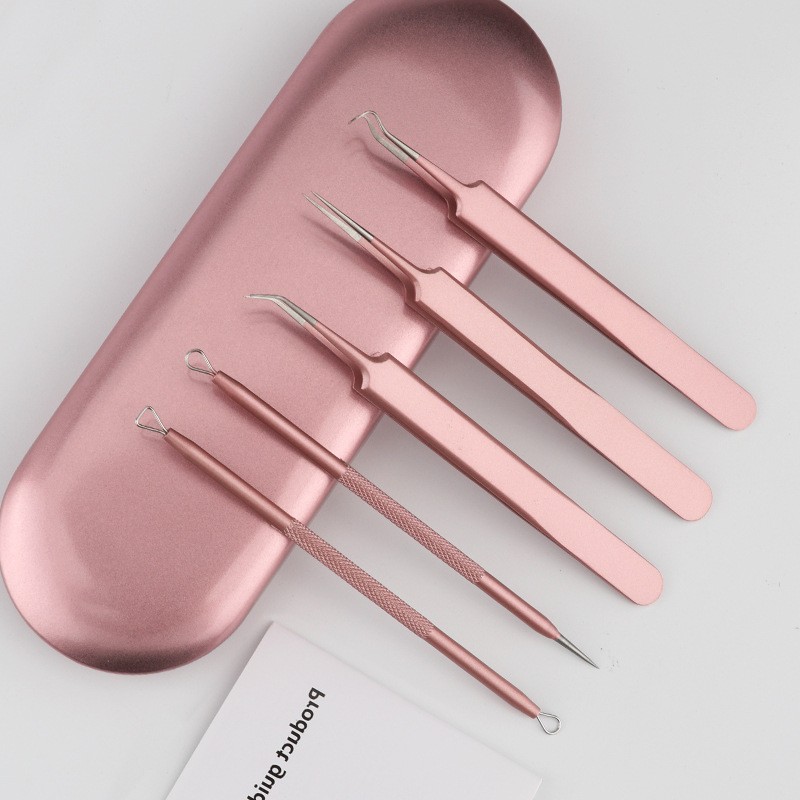 Pimple Remover Supplier - High Quality Rose Gold Blackhead Pin Beauty Tool Pimple Remover with Factory Price