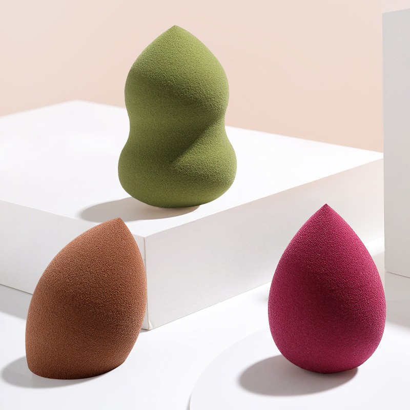 Makeup Sponge Manufacturer - Original Factory Beauty Tool 3 Pcs Large Brown Makeup Sponge
