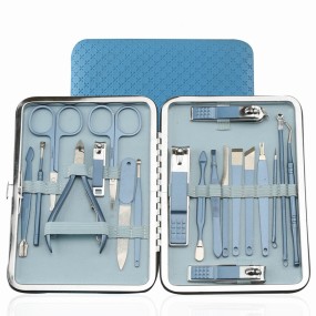 Manicure Set Supplier - Hot Popular Professional 18 Pieces Stainless Steel Manicure Set for Girl