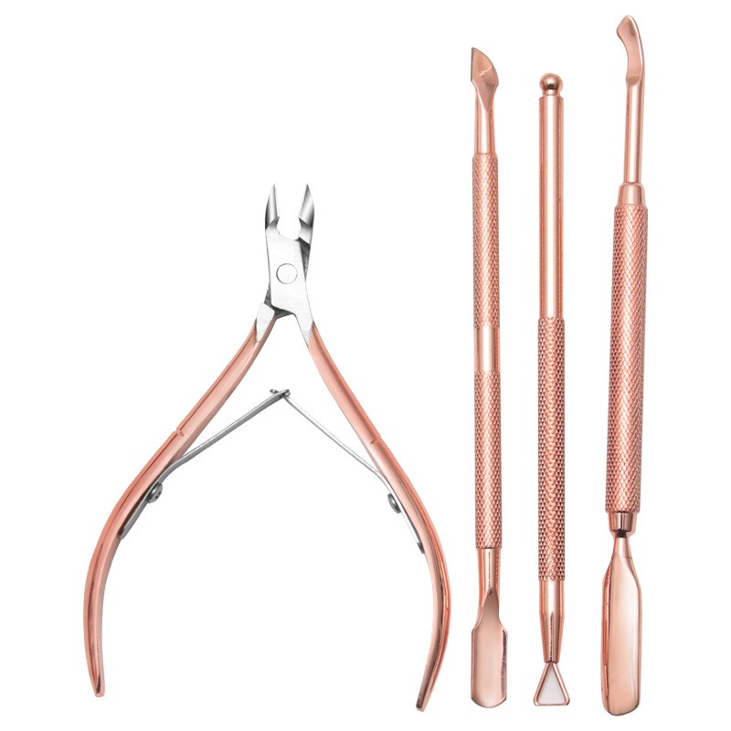 Cuticle Nipper Set Manufacturer - Good Quality Gold Cuticle Nipper Round Manicure Tool Cuticle Nipper Set