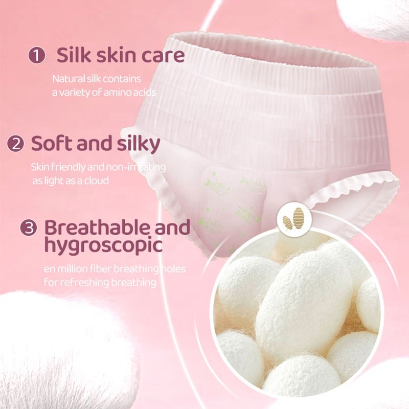 Sanitary Pants Manufacturer - OEM High Quality Disposable Ultra Thin Wingless Super Absorbent Cotton