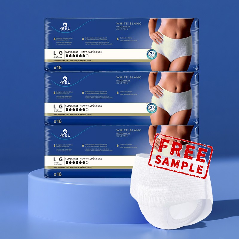 Menstrual Pants Supplier - Super Absorbent Breathable Disposable Menstrual Pants Good Fit Bikini Style Incontinence