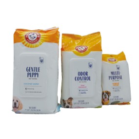 宠物湿巾生产厂家-卫生便携双面温和